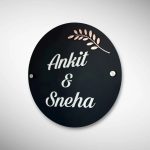 Black Matte Acrylic Nameplate 4