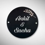 Black Matte Acrylic Nameplate 3