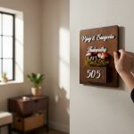 Brown Polish Planter Nameplate 2