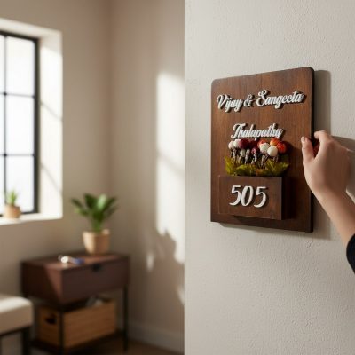 Brown Polish Planter Nameplate 2