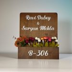Brown Polish Planter Nameplate 3