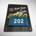 Brown Polish Planter Nameplate 3