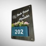 Brown Polish Planter Nameplate 4