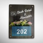 Brown Polish Planter Nameplate 5