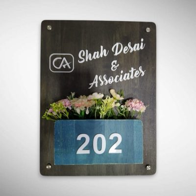 Brown Polish Planter Nameplate 5