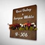 Brown Polish Planter Nameplate 6
