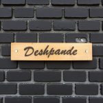Deshpande Wooden Nameplate 3