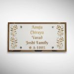 Floral Pattern Acrylic Nameplate
