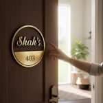 Golden Hairline Acrylic Letters