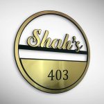 Golden Hairline Acrylic Letters 2