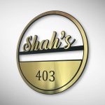 Golden Hairline Acrylic Letters 4