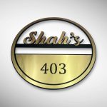 Golden Hairline Acrylic Letters 5