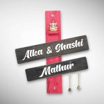 Handcrafted Stylish Wooden Nameplate 4