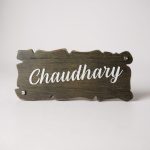Handcrafted Stylish Wooden Nameplate 5