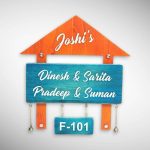 Handcrafted Wooden House Nameplate