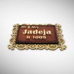 Handcrafted Wooden Nameplate 4