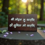 Handcrafted Wooden Stylish Nameplate