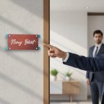 Handcrafted Wooden Stylish Nameplate 2