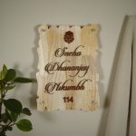 Handcrafted Wooden Stylish Nameplate 2