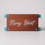 Handcrafted Wooden Stylish Nameplate 4