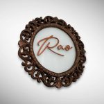 Luxury Round Designer Nameplate 2