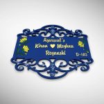 MDF Wooden Nameplate 7