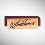 Thakkar’s Wooden Nameplate