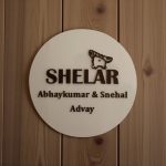 White Base Acrylic Nameplate