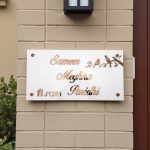 White Base Acrylic Nameplate