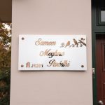 White Base Acrylic Nameplate 2