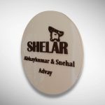 White Base Acrylic Nameplate 5