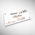 White Base Acrylic Nameplate 5