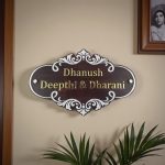 Wood Brown Polish Nameplate 4