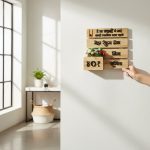 Wood Flower Pattern Nameplate 2