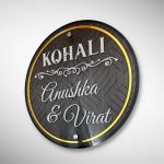 Wood Texture Acrylic Nameplate 4