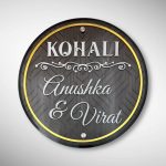 Wood Texture Acrylic Nameplate 5