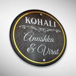 Wood Texture Acrylic Nameplate 6