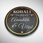 Wood Texture Acrylic Nameplate 7