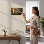 Wood Textured Acrylic Nameplate 10