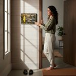 Wood Textured Acrylic Nameplate 3