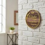 Wooden ACP Nameplate