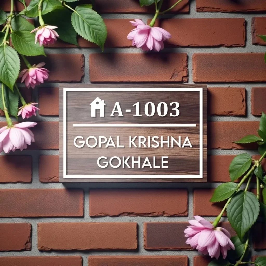 Wooden ACP Nameplate 7