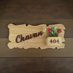 Wooden Floral Planter Nameplate 2