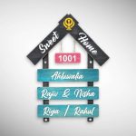 Wooden House Nameplate