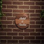 Wooden Matt Acrylic Nameplate