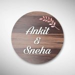 Wooden Matt Acrylic Nameplate