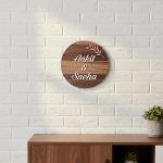 Wooden Matt Acrylic Nameplate 2