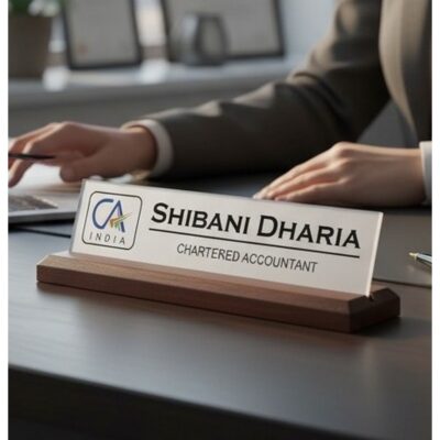 Acrylic Desk Nameplate