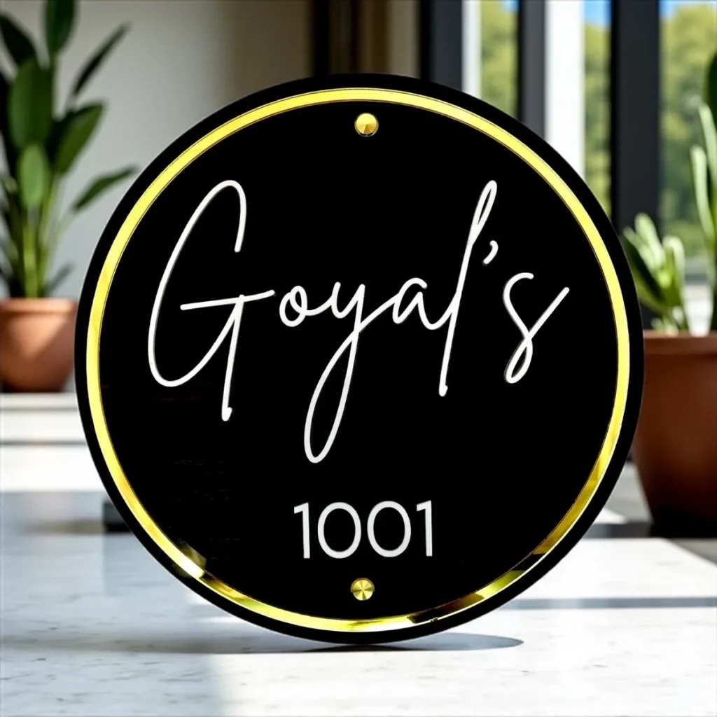 Acrylic Letters Nameplate 4 9