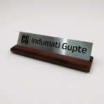 Brushed Metal Desk Nameplate 7
